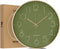 Tyme Wandklok - 40 cm - Modern - Stil Uurwerk - Groen Goud