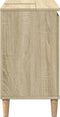 vidaXL - Wastafelkast - 58x33x60 - cm - bewerkt - hout - sonoma - eikenkleurig