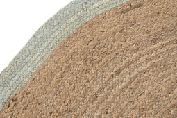 DKD Home Decor - Tapijt - Scandi Natuurlijk Polyester Katoen 200 x 200 x 1 cm Groen Lichtbruin