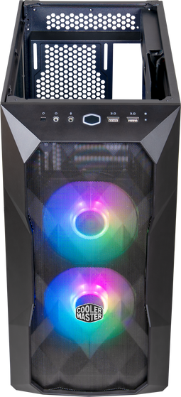 Cooler Master MasterBox TD300 Mesh - Micro-ATX Behuizing - Driedimensionale mesh met ARGB-fans - Zwart