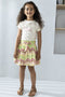 Like Flo F302-5831 - Meisjes Jurk - Rainbow print - Maat 140