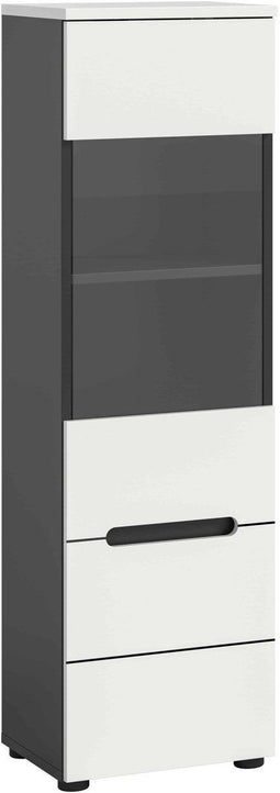 Furnilux Canu - Vitrinekast - Staand-hangend - 33x36x125cm - Wit