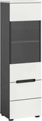 Furnilux Canu - Vitrinekast - Staand-hangend - 33x36x125cm - Wit
