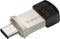 Transcend JetFlash 890 - USB-stick - USB 3.2 Gen 2 type-C - 64GB Grijs