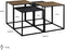 Richmond Salontafel Ely Set Van 4 Zwart/Goud
