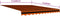 vidaXL - Luifeldoek - 500x300 - cm - canvas - oranje - en - bruin