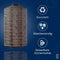 Lumiz Solar Tuinverlichting - Tuinverlichting op zonne energie - Tuinverlichting - Buitenlampjes - Tuinverlichting op zonneergie - Buitenverlichting - Decoratie - Mosaic Cylinder - 28 cm - Taupe