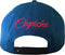 Capiche® Snapback Pet Heren – Cursed Doctor – Blauw & Rood Pentagram & Zwart Metallic – Verstelbaar met Druksluiting – Sportcap – Baseball Cap – Mannen Cap – Vervloekte Dokter Pet