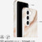 Selencia Aurora Fashion Backcover geschikt voor de Samsung Galaxy S22 - Duurzaam hoesje - 100% gerecycled - Wit Marmer