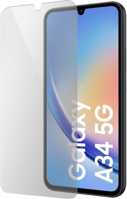 Mobiparts Galaxy A34 (2023) 5G - Tempered Glass Screen Protector - Krasbestendig - Anti-bacterieel