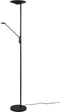Trio leuchten Brantford - LED Vloerlamp - 36.5W - Aanpasbare Kleur - Dimbaar - Rond - Zwart -