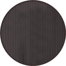 vidaXL - Vloerkleed - rond - 60 - cm - bamboe - donkerbruin