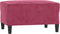 vidaXL - Voetenbank - 70x55x41 - cm - fluweel - wijnrood