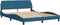 vidaXL - Bedframe - met - hoofdeinde - fluweel - blauw - 160x200 - cm