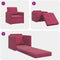 vidaXL - Vloersofa - Bed - 2-in-1 - Wijnrood - 74x77x81 - cm - Velvet