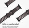 imoshion Sport⁺ bandje - Geschikt voor Apple Watch 1, 2, 3, 4, 5, 6, 7, 8, 9, 10 (42 mm), SE - 38/40/41 mm - Black & Pink - S/M