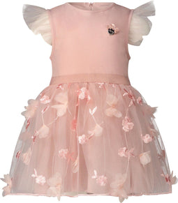Le Chic SYMMILA C212-7814 - Meisjes Jurk - Petticoat met bloemblaadjes - Maat 92 (2023)