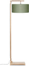 GOOD&MOJO Vloerlamp Himalaya - Bamboe/Groen - Ø47cm - Scandinavisch,Bohemian - Staande lampen voor Woonkamer - Slaapkamer