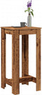 vidaXL - Bartafel - 51x50x103,5 - cm - bewerkt - hout - oud - houtkleurig