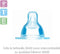 Zuiger, maat 1, langzame stroom, gemaakt van SkinSoft silicone, vanaf 0 maanden, 2 stuks