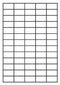 A4 etiketten 38 x 21,2 mm wit (100 vel)