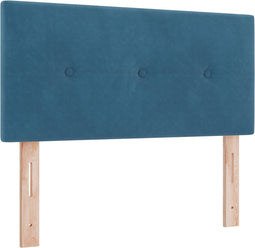 vidaXL - Hoofdbord - met - knopen - - - Donkerblauw - - - 100 - cm - - - Velvet