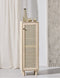 Astigarraga Houten Kast Sense - Smalle opbergkast 1 deur - 100% massief grenen rotan deuren H:115,5cm B:37,3cm D:33cm