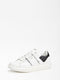 GUESS Salerno II - Heren Sneakers - Decoratieve ritsen - Wit - Maat 40