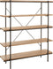 J-Line rek 5 Legplanken - hout/metaal - naturel
