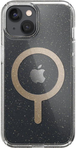 Speck Presidio (iPhone 14) - Soft case - MagSafe geschikt - Bacteriedodende afwerking - Transparant met glitter