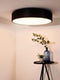 Lucide TALOWE LED - Plafonnière - Dimbaar 1x42W 3000K - Ø 60 cm - Zwart