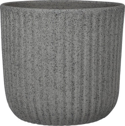 Mica Decorations Dante - Bloempot - H24 x Ø27 cm - Donkergrijs