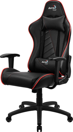 Aerocool AC110 AIR Universele gamestoel Gecapitonneerde zitting Zwart, Rood