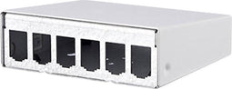 Metz Connect 130861-0602-E - Netwerkpatchpaneel - 6 poorten - Wit