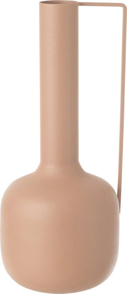 J-Line Vaas Obi Ijzer Oud Roze Large - Bloemenvaas 41.00 cm hoog