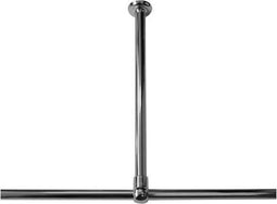 Sealskin Seallux - Plafondsteun douchegordijnstang 60 cm - Chroom