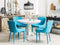 Set van 2 eetkamerstoelen SOLANO Turquoise