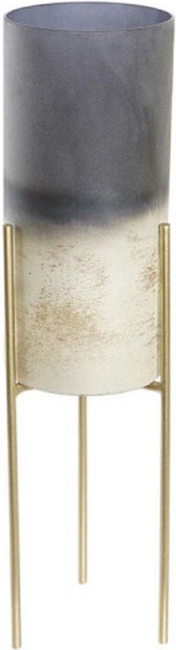 Kaarshouder DKD Home Decor Verouderde afwerking Kristal Metaal (13 x 13 x 41 cm)
