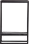 WOOOD Febe Tuin Wandrek Verticaal - Metaal - Zwart - 60x40x20