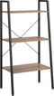 vidaXL - Opbergmeubel - met - 3 - lagen - 56x35x108 - cm - donkerbruin - en - zwart