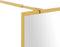 vidaXL - Inloopdouchewand - transparant - 90x195 - cm - ESG-glas - goudkleurig