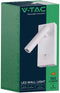 V-TAC VT-402-W LED Wandlamp - Enkele kop - IP20 - Witte behuizing - 2 Watt - 150 Lumen - 3000K