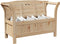 vidaXL - Tuinopslagbank - 119x76x44 - cm - Massief - Grenenhout