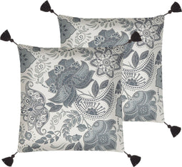 BLECHNUM - Sierkussen set van 2 - Beige - 45 x 45 cm - Polyester