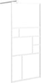 vidaXL - Inloopdouchewand - 90x195 - cm - ESG-glas - wit
