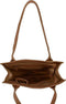 DSTRCT Medium Schoudertas / Crossbodytas Dames - Leer - Portland Road - Crocoprint - Roest Bruin