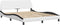 vidaXL - Bedframe - met - hoofdbord - kunstleer - zwart - en - wit - 160x200 - cm