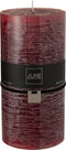 J-Line cilinderkaars - bordeaux - XXL - 150U - 6 stuks