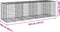 vidaXL - Schanskorf - 350x100x100 - cm - gegalvaniseerd - ijzer - zilverkleurig