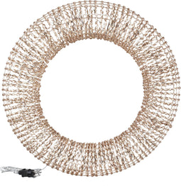 PTMD Hibba Bronze PE wreath iron frame LED lights L